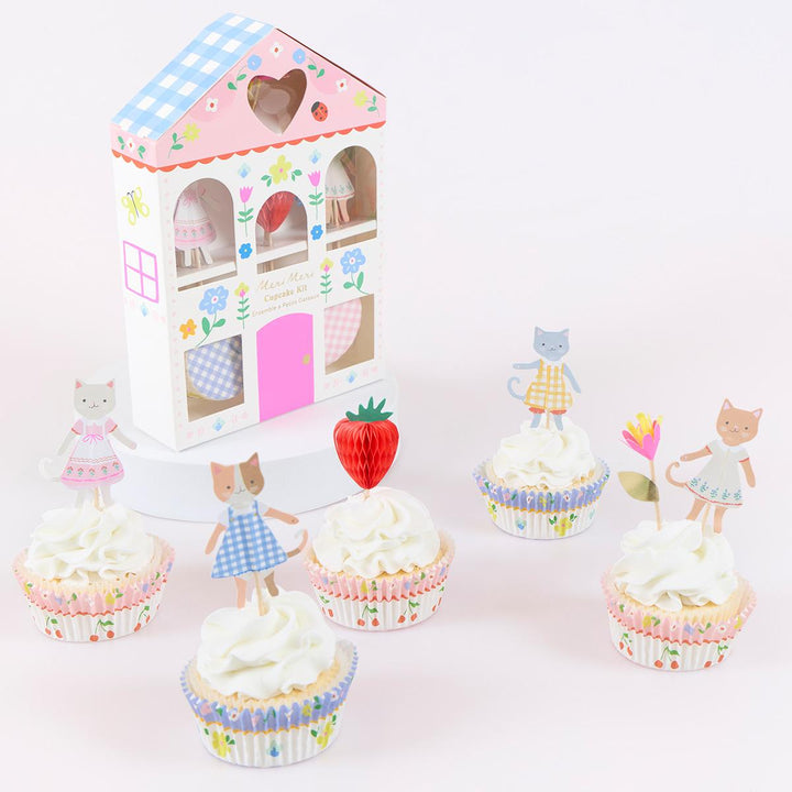 Kitten Club Cupcake Kit x 24 | Cake Decorating UK Cake Decorating Supplies Kitten Club Cupcake Kit x 24 toppers