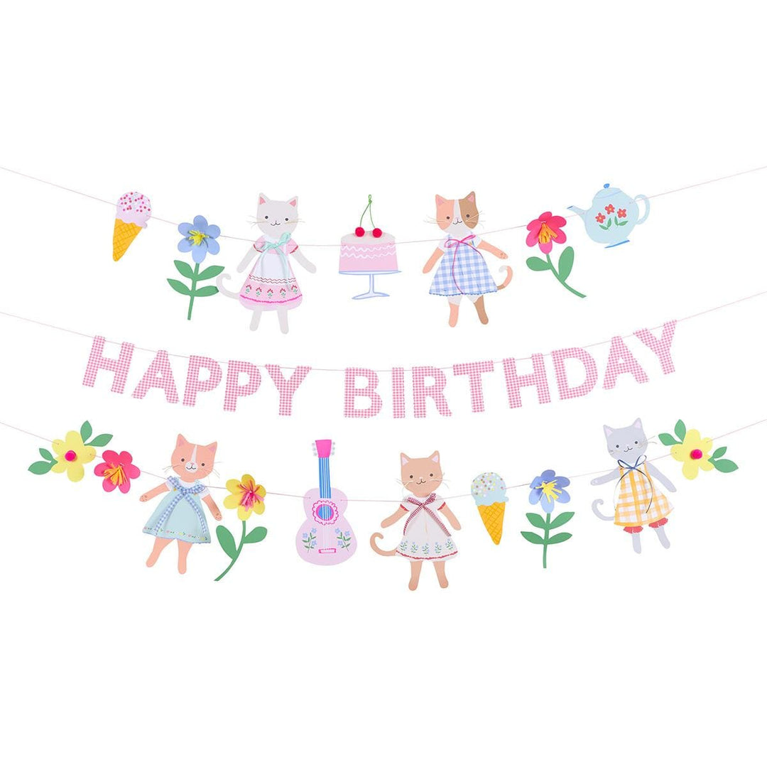 Kitten Club Garland Set | Party Decorations UK Party Decorations Kitten Club Garland Set