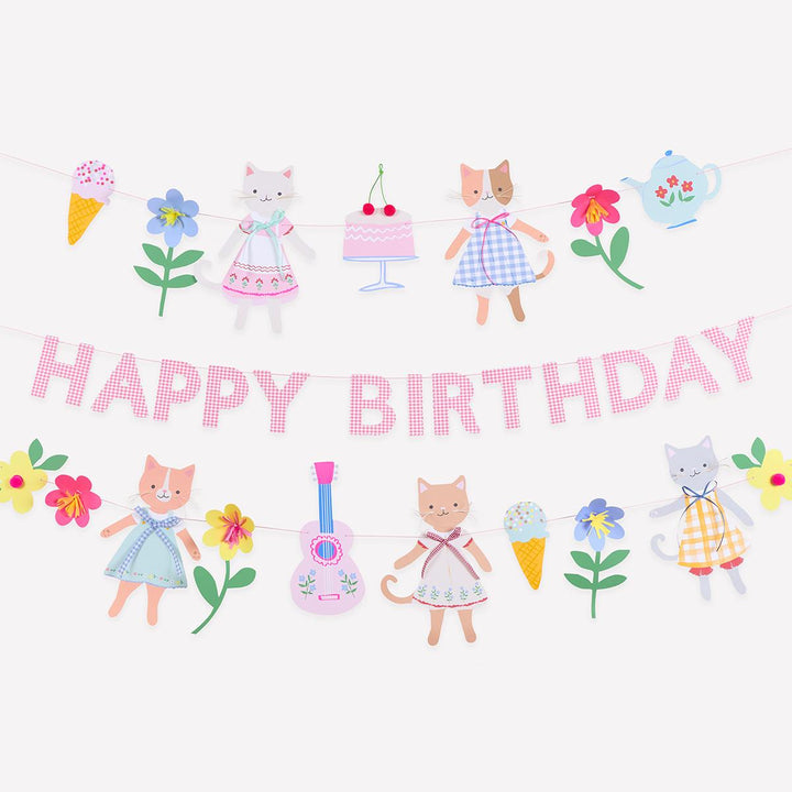 Kitten Club Garland Set | Party Decorations UK Party Decorations Kitten Club Garland Set