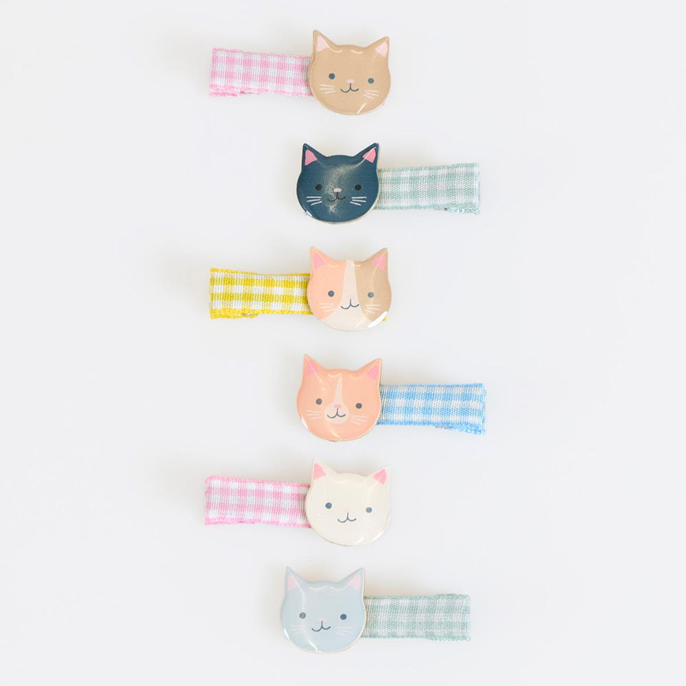 Kitten Club Hair Clips x 6 | Party Accessories UK Party Accessories Kitten Club Hair Clips x 6