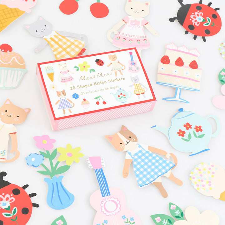 Kitten Club Shaped Stickers x 25 | Party Bag Fillers UK Party Accessories Kitten Club Shaped Stickers x 25