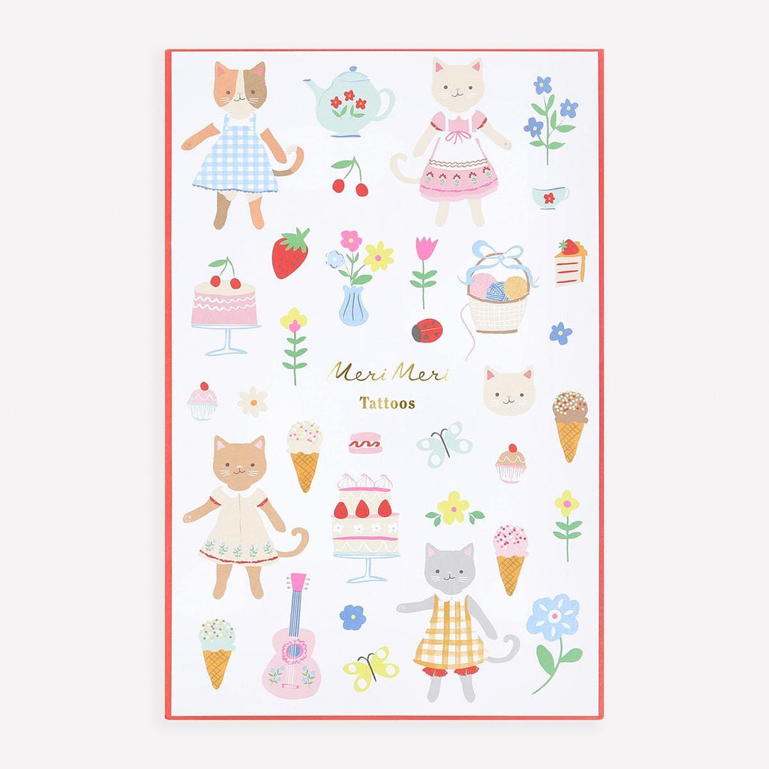 Kitten Club Temporary Tattoos | Party Bag Fillers UK Party Accessories Kitten Club Temporary Tattoos x 2 sheets