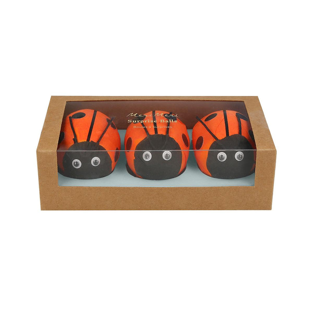 Ladybird Surprise Balls x 3 | Meri Meri Birthday Party Party Accessories Ladybird Surprise Balls x 3