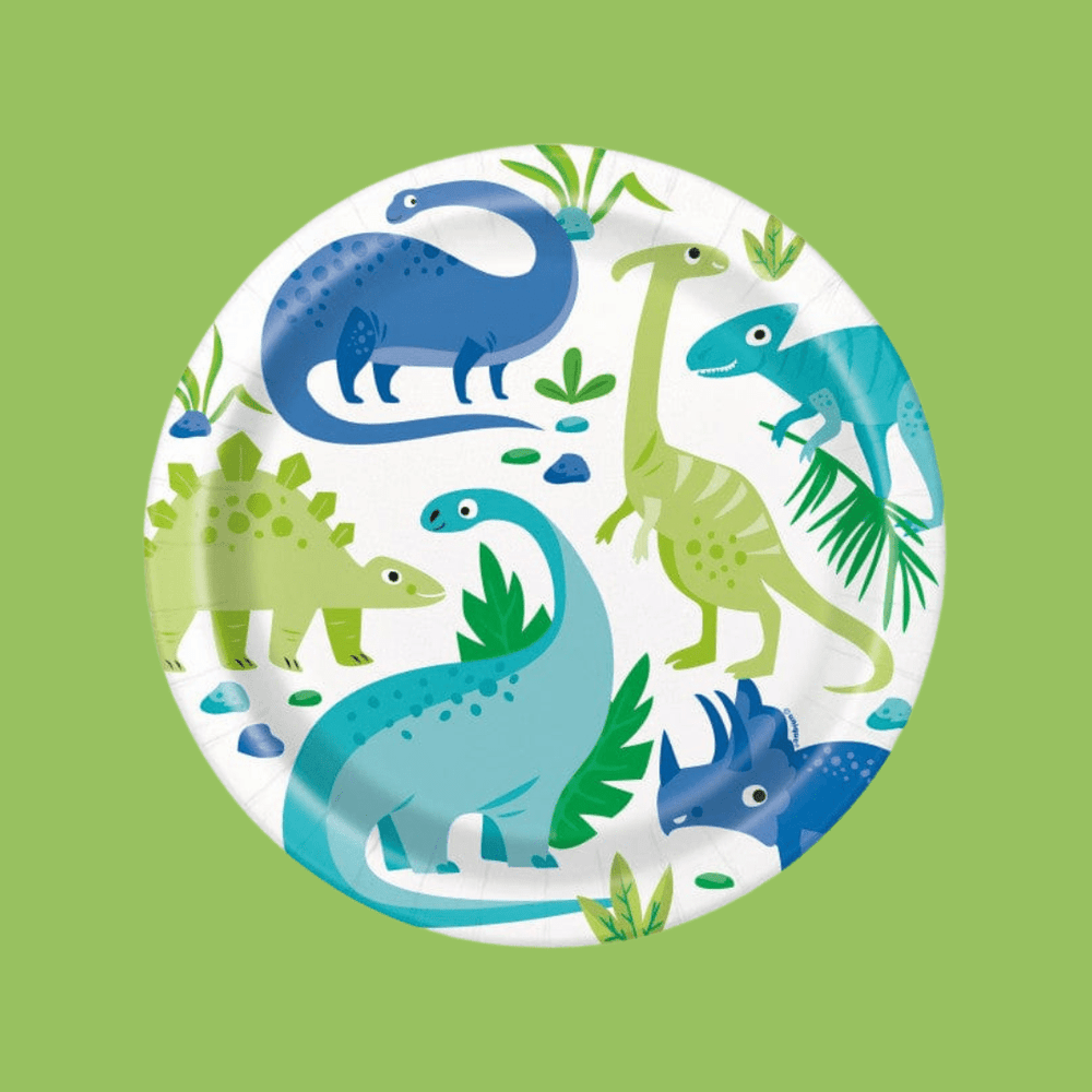 Party Supplies Large Dinosaur Party Plates x 8