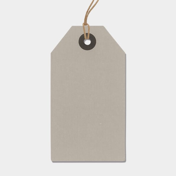 Large Grey Gift Label | East of India Gift Tags East of India Large Gift Label - Grey