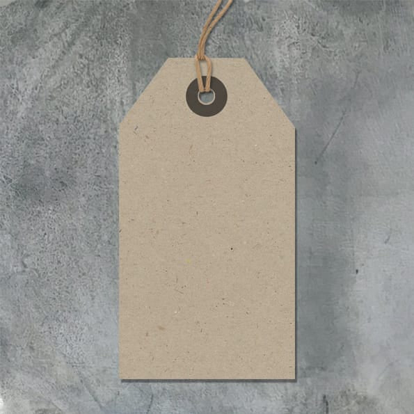 Large Kraft Gift Label | East of India Gift Tags East of India Large Gift Label - Kraft