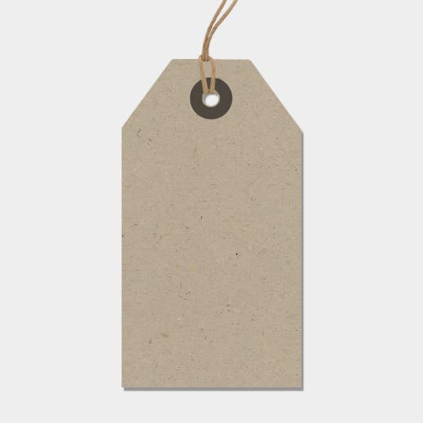 Large Kraft Gift Label | East of India Gift Tags East of India Large Gift Label - Kraft