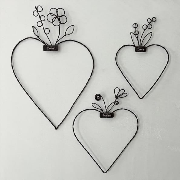 Large Metal Hanging Heart Home | East of India Hanging Decoration East of India Large Metal Hanging Heart - Home