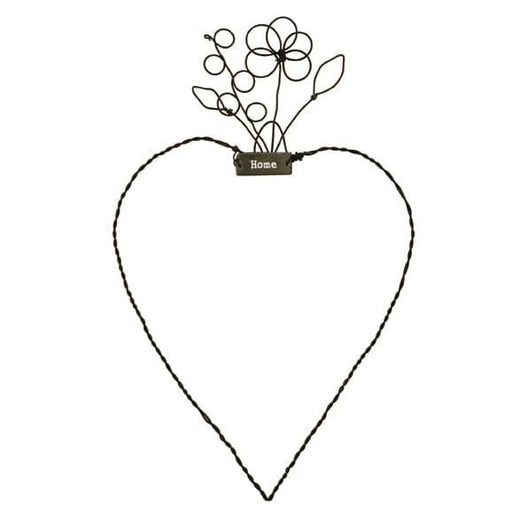 Large Metal Hanging Heart Home | East of India Hanging Decoration East of India Large Metal Hanging Heart - Home