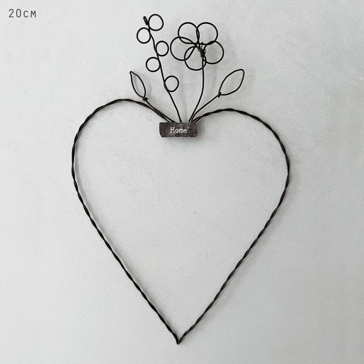 Large Metal Hanging Heart Home | East of India Hanging Decoration East of India Large Metal Hanging Heart - Home