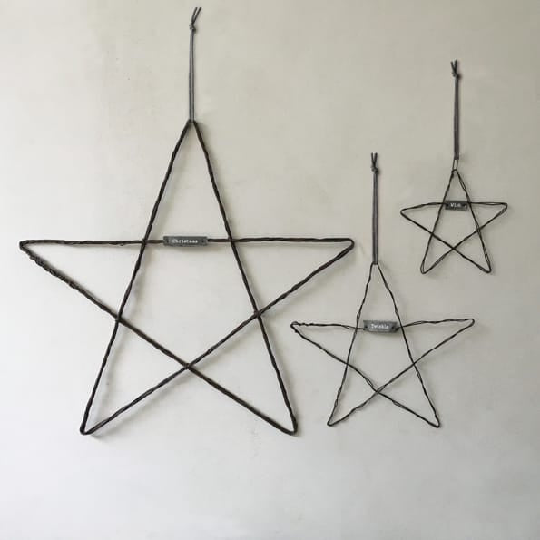 Large Metal Hanging Star Christmas Decoration | East of India Christmas Decoration East of India Large Metal Hanging Star - Christmas