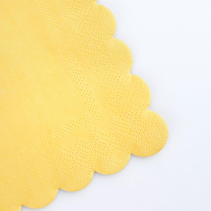 Lemon Sherbet Large Party Napkins x 16 | Meri Meri party napkins Lemon Sherbet Large Party Napkins x 16