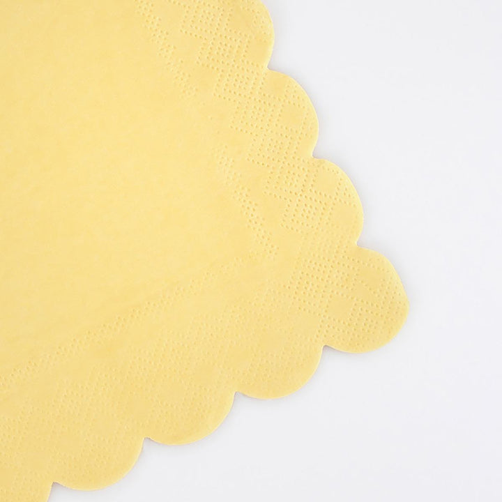 Lemon Sherbet Small Party Napkins x 16 | Meri Meri party napkins Lemon Sherbet Small Party Napkins x 16