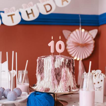 Pink Birthday Cake Hat With Candles - Novelty Fancy Dress Headwear For Party Girls