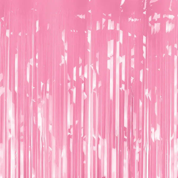 Light Pink Party Curtain - 2.5m/8ft -  Pink Party Decorations Hanging Decoration Light Pink Party Curtain - 2.5m/8ft