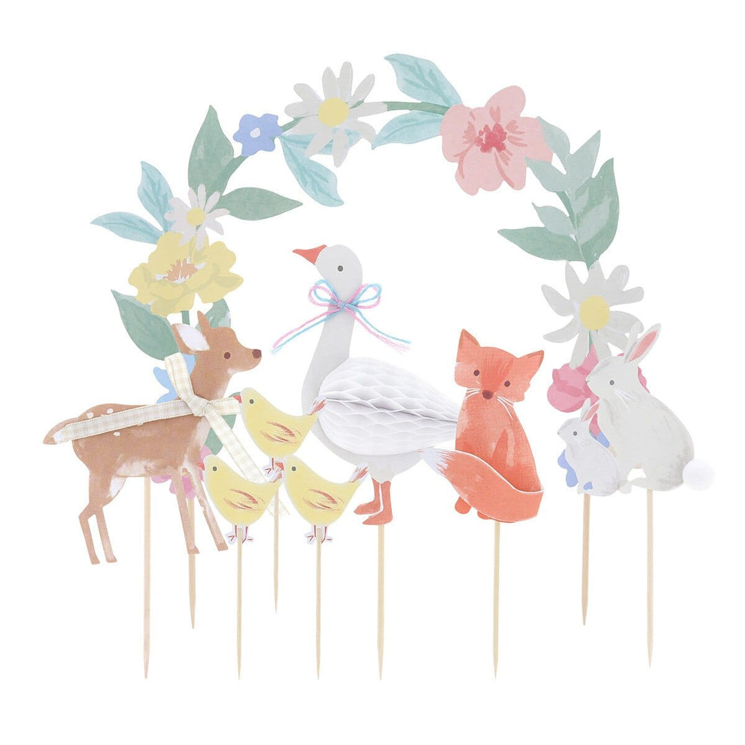 Little Animals Cake Toppers x 8 - Meri Meri Cake Decorating UK Cake Decorating Supplies Little Animals Cake Toppers x 8