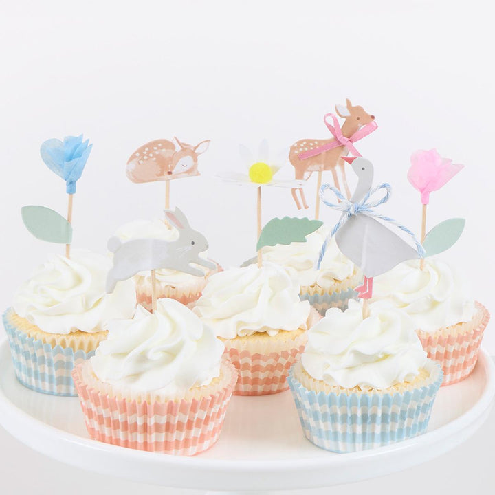 Little Animals Cupcake Kit x 24 | Cake Decorating UK Cake Decorating Supplies Little Animals Cupcake Kit x 24 toppers