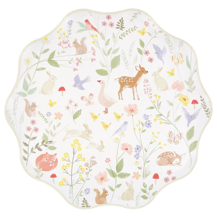 Little Animals Dinner Plates x 8 | Party Tableware UK Tableware Little Animals Dinner Plates x 8