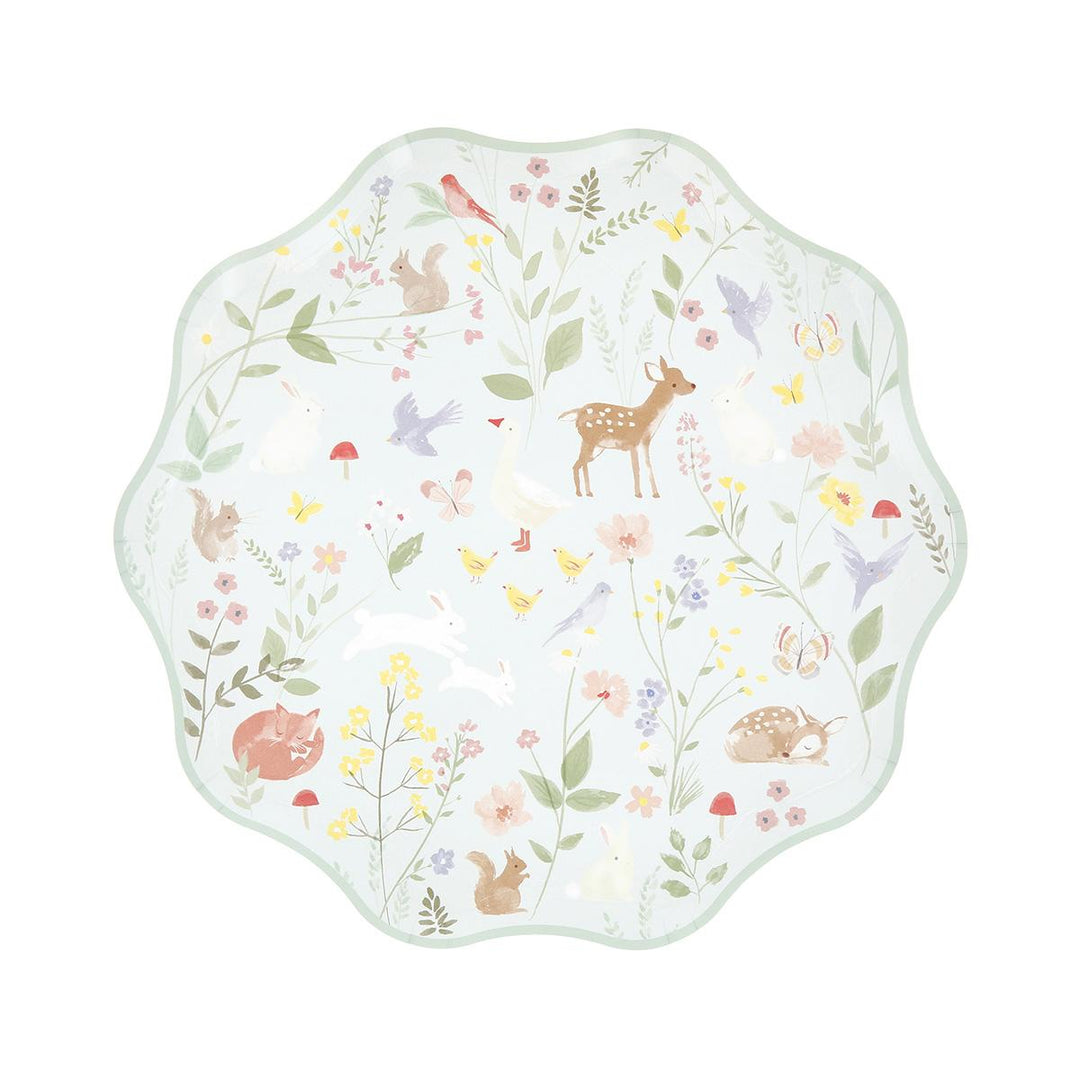 Little Animals Side Party Plates x 8 party plates Little Animals Side Party Plates x 8