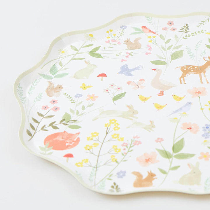 Little Animals Side Party Plates x 8 party plates Little Animals Side Party Plates x 8