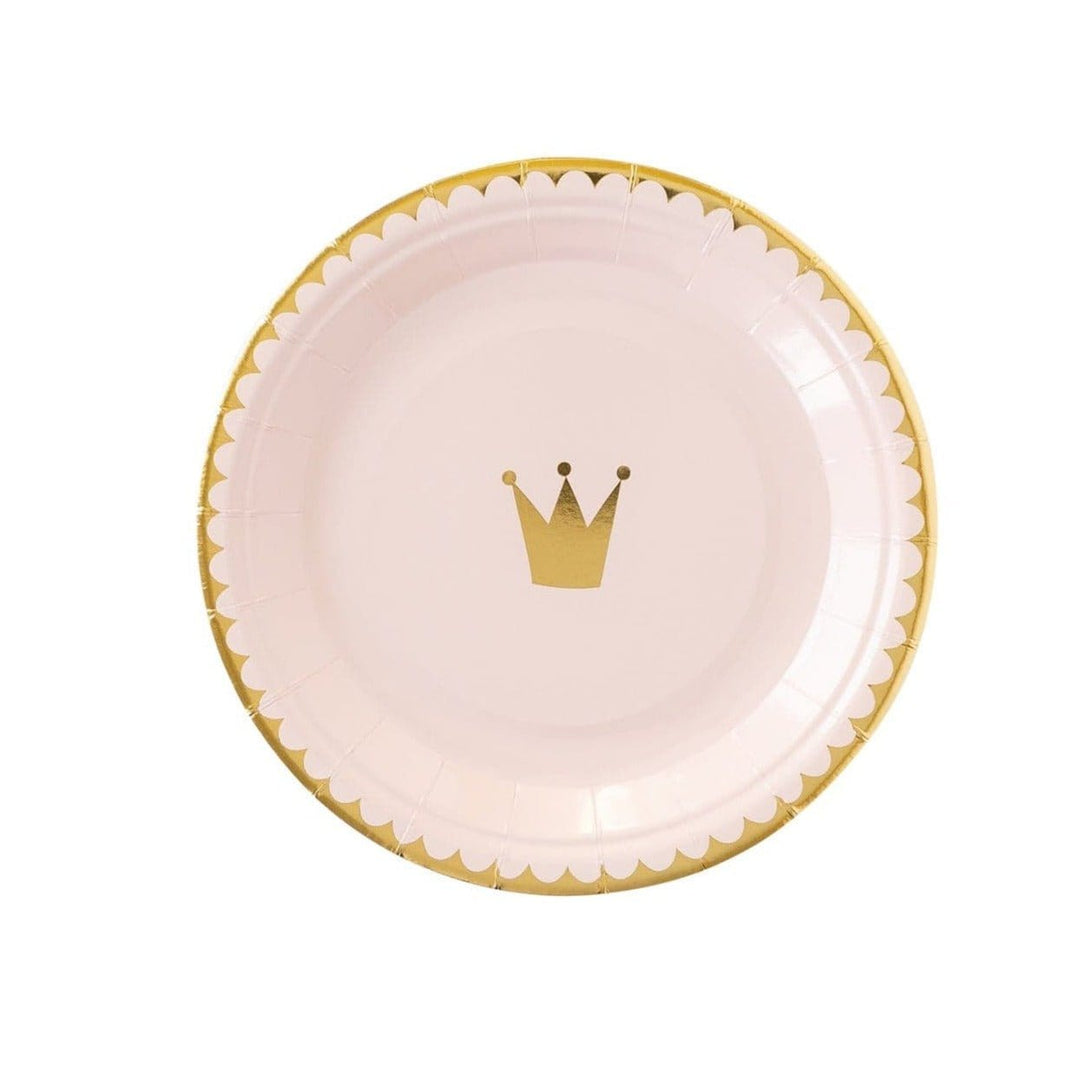 Magical Princess Crown Party Plates - My Mind's Eye Party Supplies Princess Crown Party Plates x 8