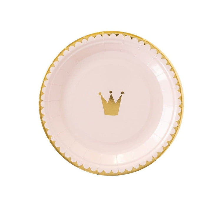 Magical Princess Crown Party Plates - My Mind's Eye Party Supplies Princess Crown Party Plates x 8