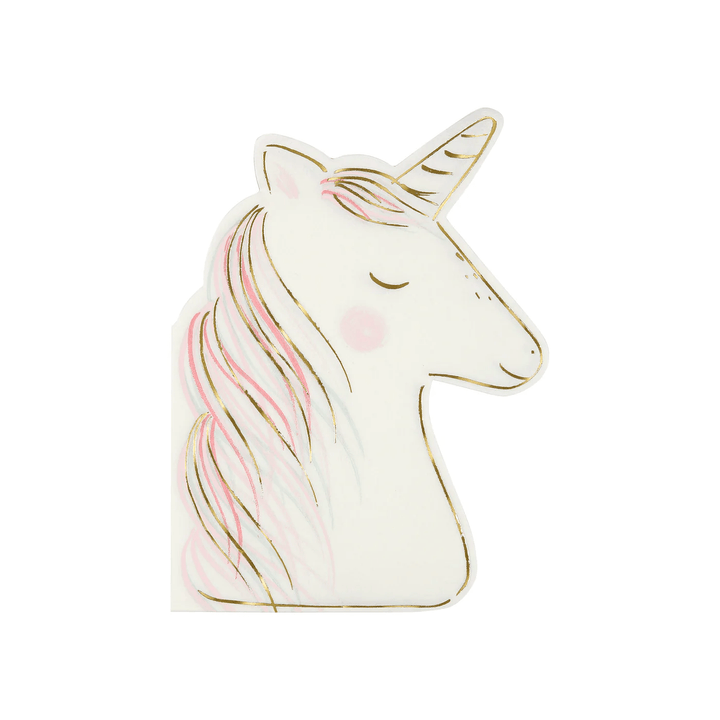 Magical Unicorn Party Napkins x 16 - Meri Meri Unicorn Party Paper Napkins Magical Unicorn Party Napkins x 16