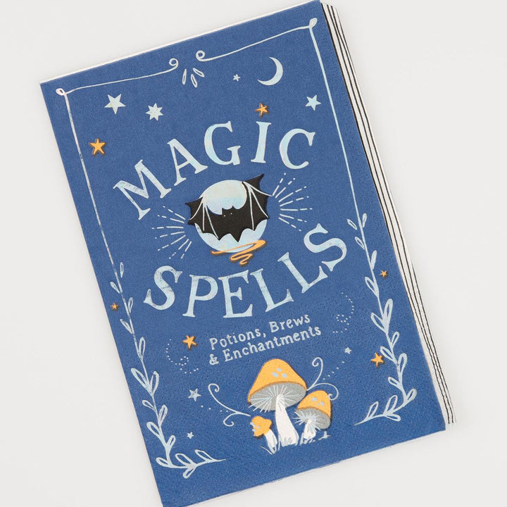 Making Magic Spell Book Party Napkins x 16 | Meri Meri Halloween Table party napkins Making Magic Spell Book Party Napkins x 16