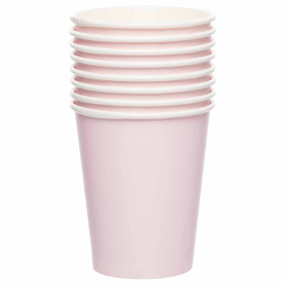 Paper Cup Marshmallow Pastel Pink Party Cups (pack of 8)