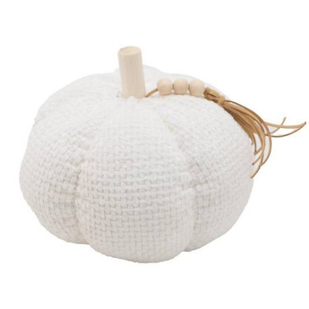 Medium Cream Boucle Pumpkin Cushion Fall Decoration cushion Medium Cream Boucle Pumpkin Cushion Fall Decoration