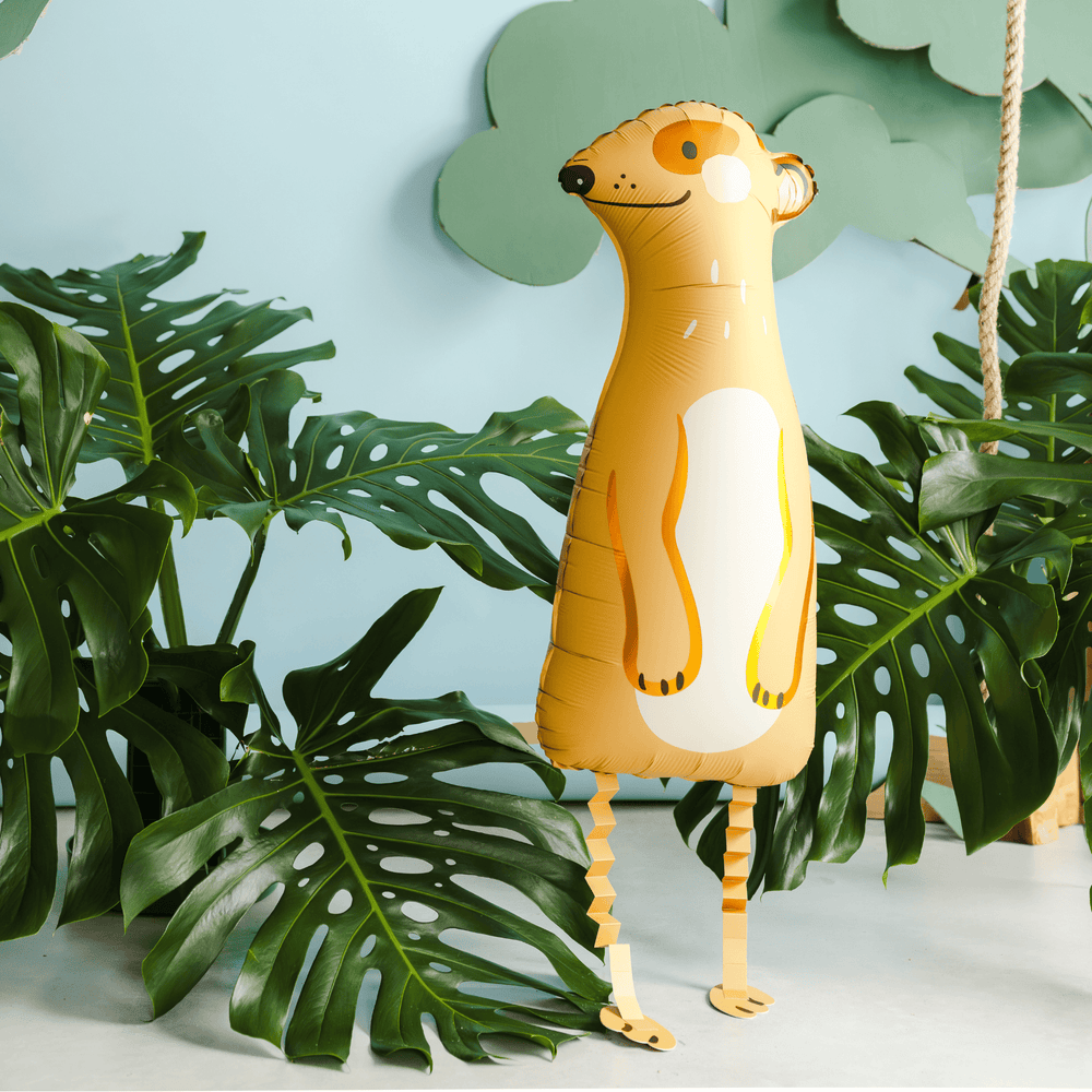 Meerkat Walking Pet Foil Balloon - Safari Party Decorations Balloons Meerkat Walking Pet Foil Balloon
