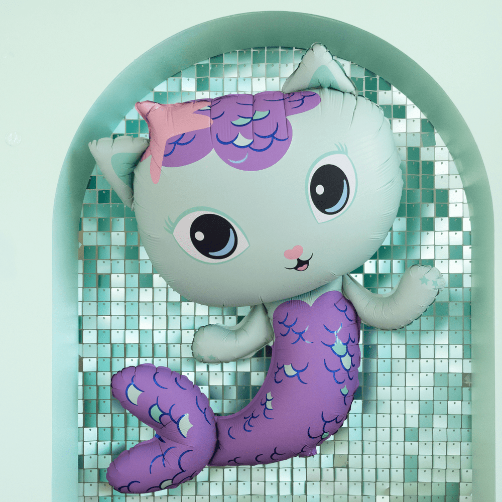 MerCat Foil Balloon (35 inch) - Gabby's Dollhouse Party Supplies Foil Balloon MerCat Foil Balloon (35 inch)
