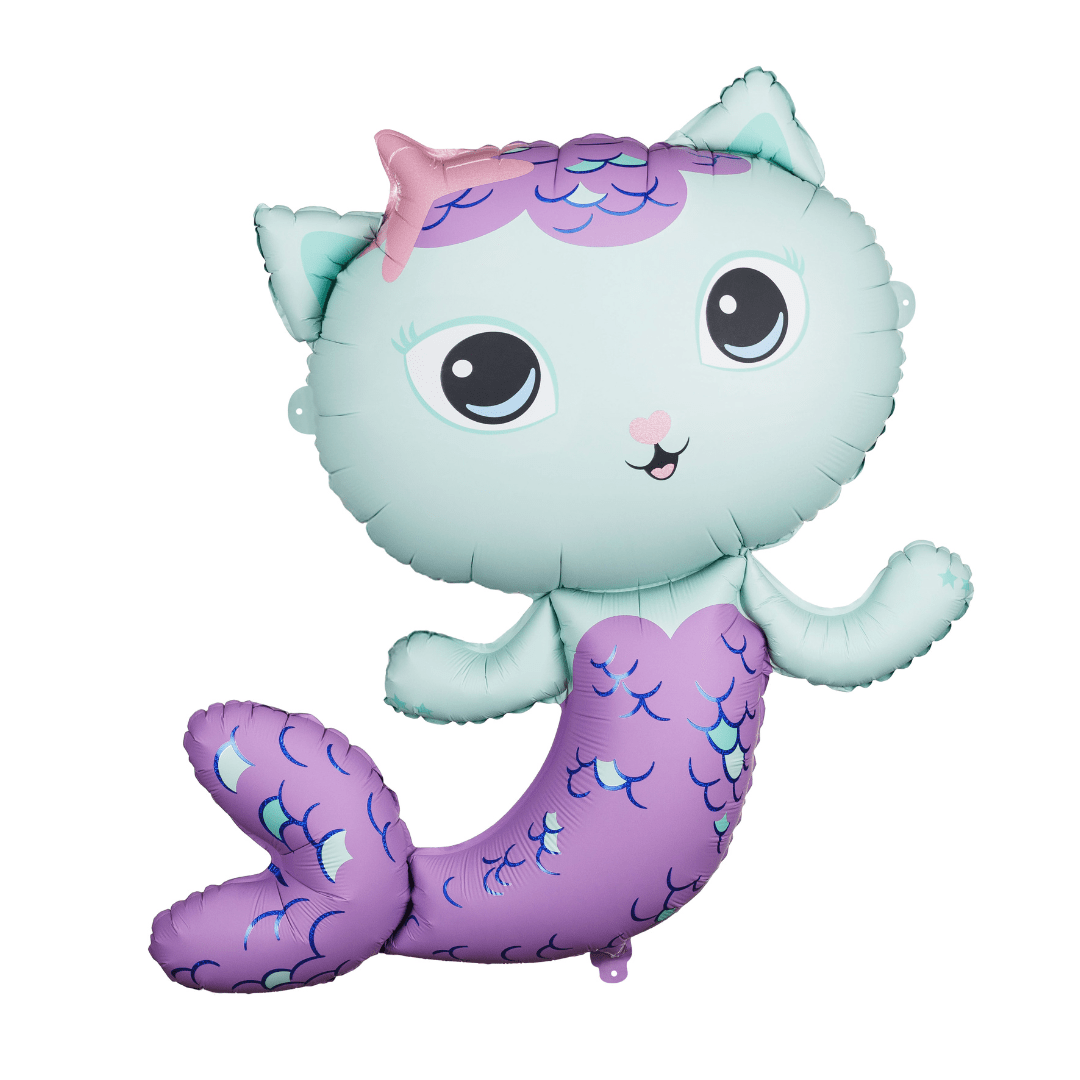 MerCat Foil Balloon (35 inch) - Gabby's Dollhouse Party Supplies Foil Balloon MerCat Foil Balloon (35 inch)