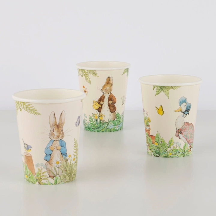 Meri Meri Party - Peter Rabbit™ In The Garden Party Cups x 8 party cups Peter Rabbit™ In The Garden Party Cups x 8
