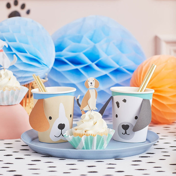 Meri Meri Party - Puppy Party Cups x 8 Paper Cup Puppy Party Cups x 8