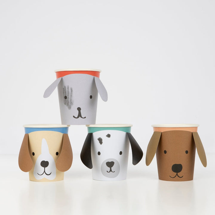 Meri Meri Party - Puppy Party Cups x 8 Paper Cup Puppy Party Cups x 8