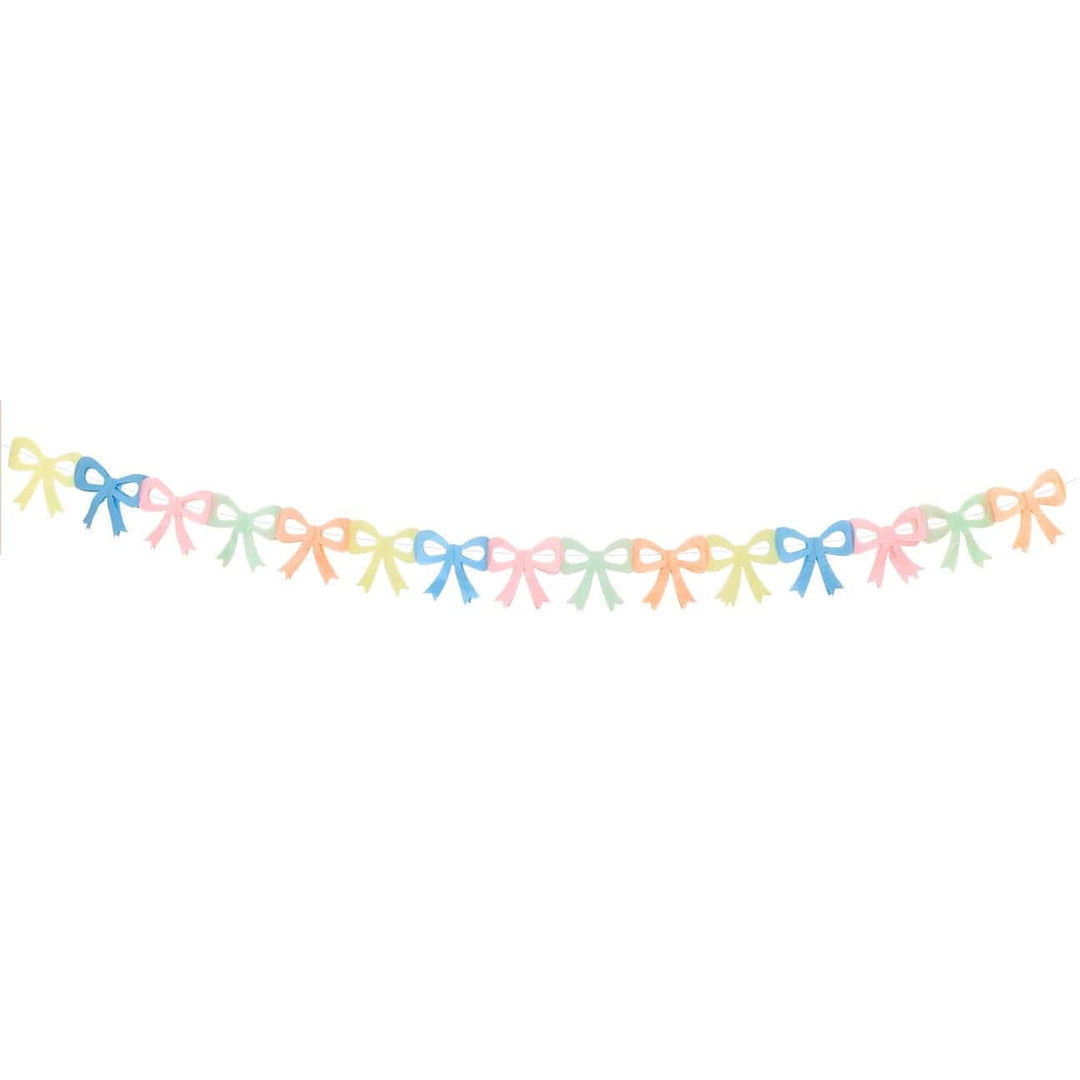 Meri Meri Party - Tissue Paper Bow Garlands x 3 Hanging Decoration Tissue Paper Bow Garlands x 3