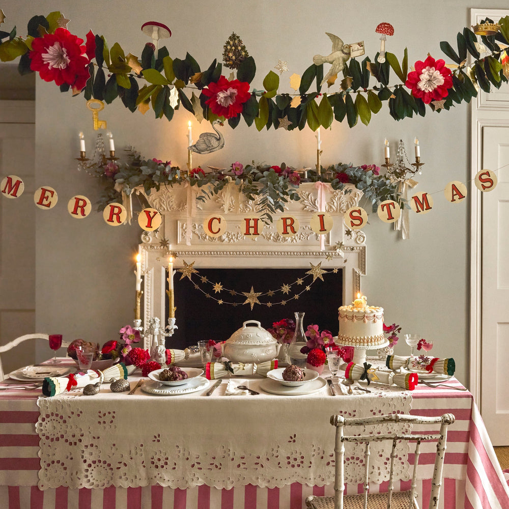 Meri Meri x John Derian Christmas Garland Set | Meri Meri Christmas Garlands Bunting Meri Meri x John Derian Christmas Garland Set