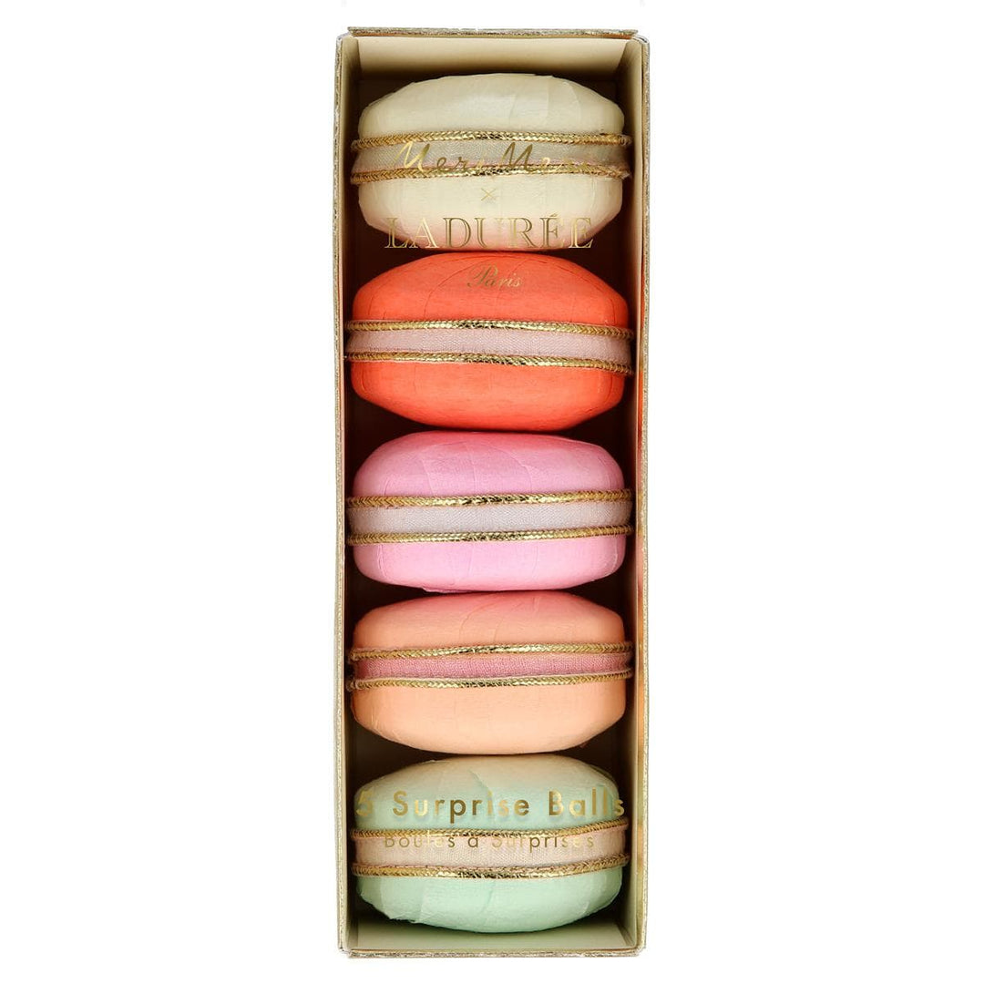 Meri Meri x Ladurée Macaron Surprise Balls x 5 | Meri Meri Party Favours Party Accessories Meri Meri x Ladurée Paris Macaron Surprise Balls x 5
