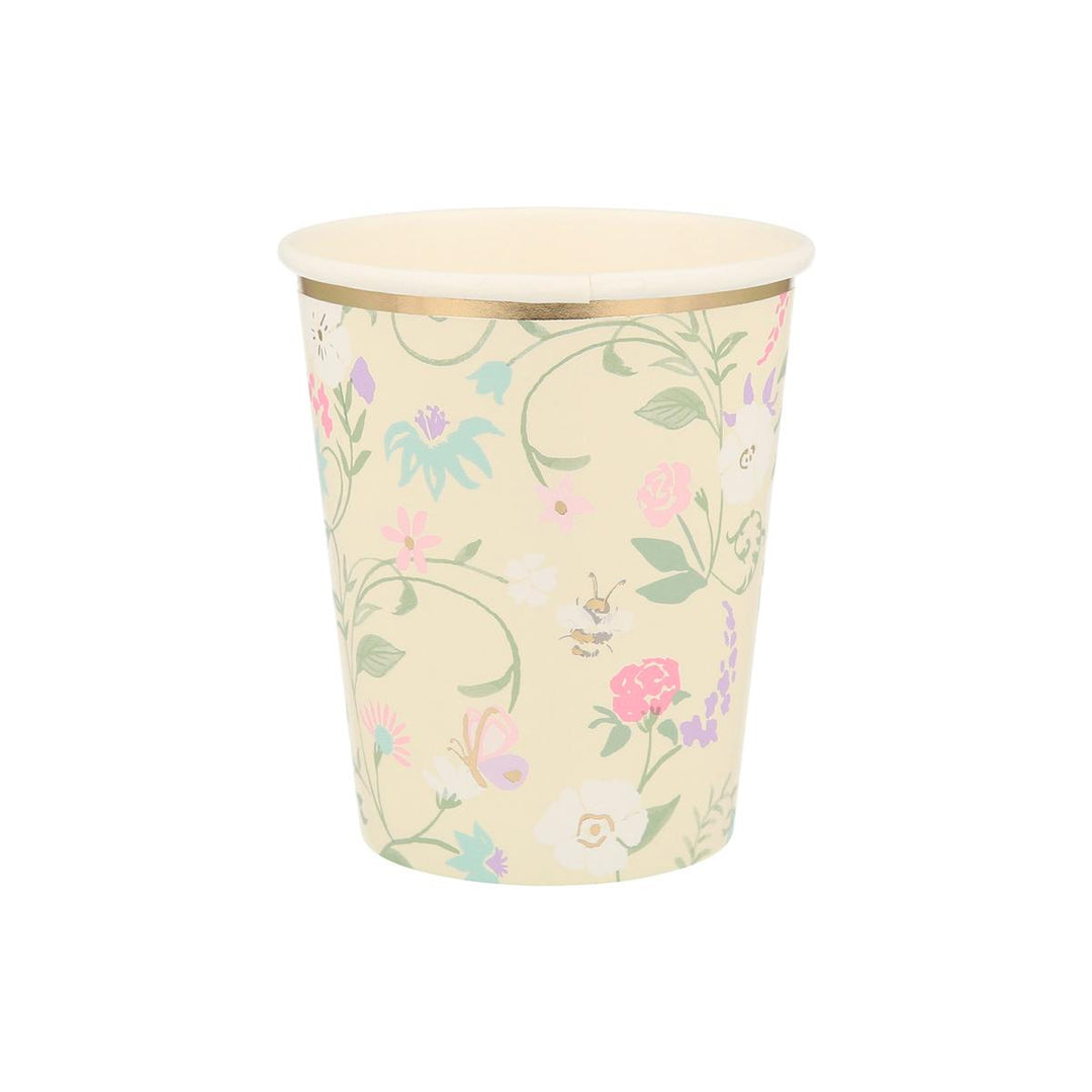 Meri Meri x Ladurée Paris Floral Party Cups x 8 | Meri Meri party cups Meri Meri x Ladurée Paris Floral Party Cups x 8