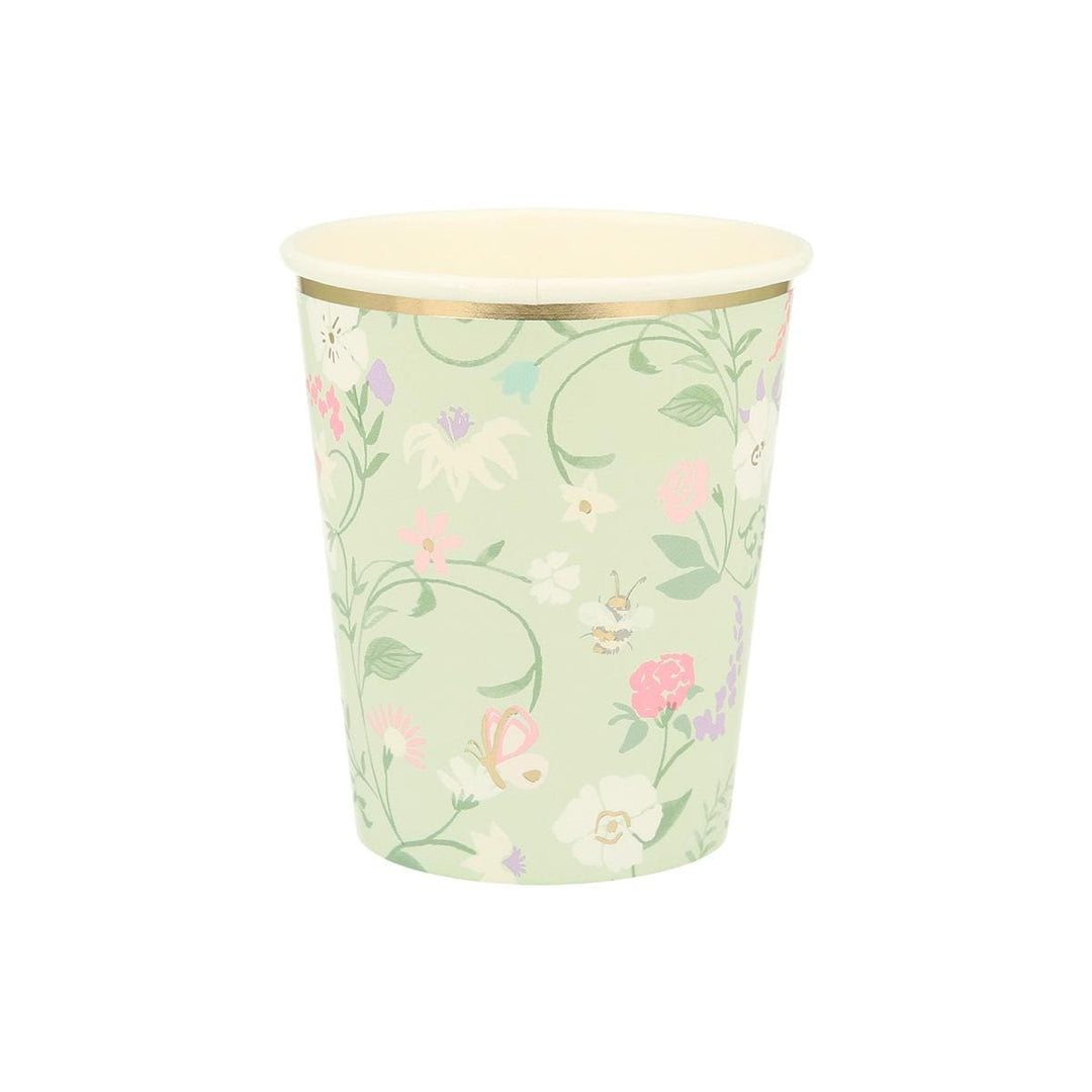 Meri Meri x Ladurée Paris Floral Party Cups x 8 | Meri Meri party cups Meri Meri x Ladurée Paris Floral Party Cups x 8