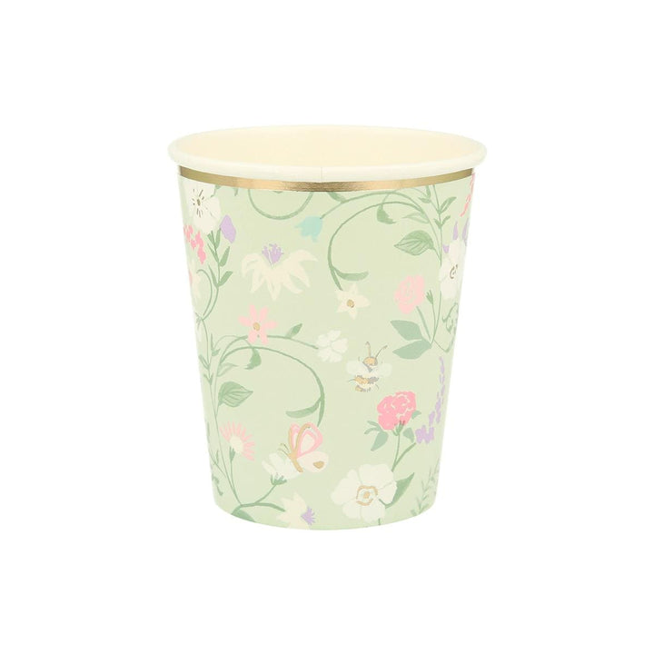 Meri Meri x Ladurée Paris Floral Party Cups x 8 | Meri Meri party cups Meri Meri x Ladurée Paris Floral Party Cups x 8