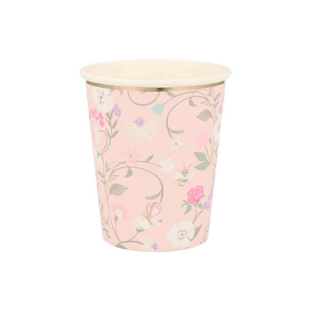 Meri Meri x Ladurée Paris Floral Party Cups x 8 | Meri Meri party cups Meri Meri x Ladurée Paris Floral Party Cups x 8