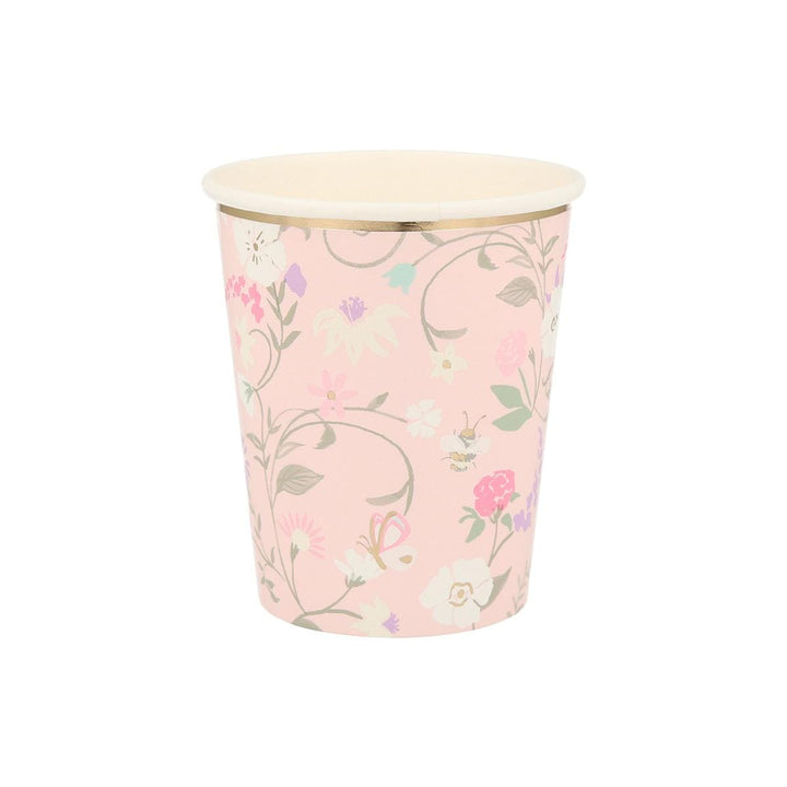 Meri Meri x Ladurée Paris Floral Party Cups x 8 | Meri Meri party cups Meri Meri x Ladurée Paris Floral Party Cups x 8