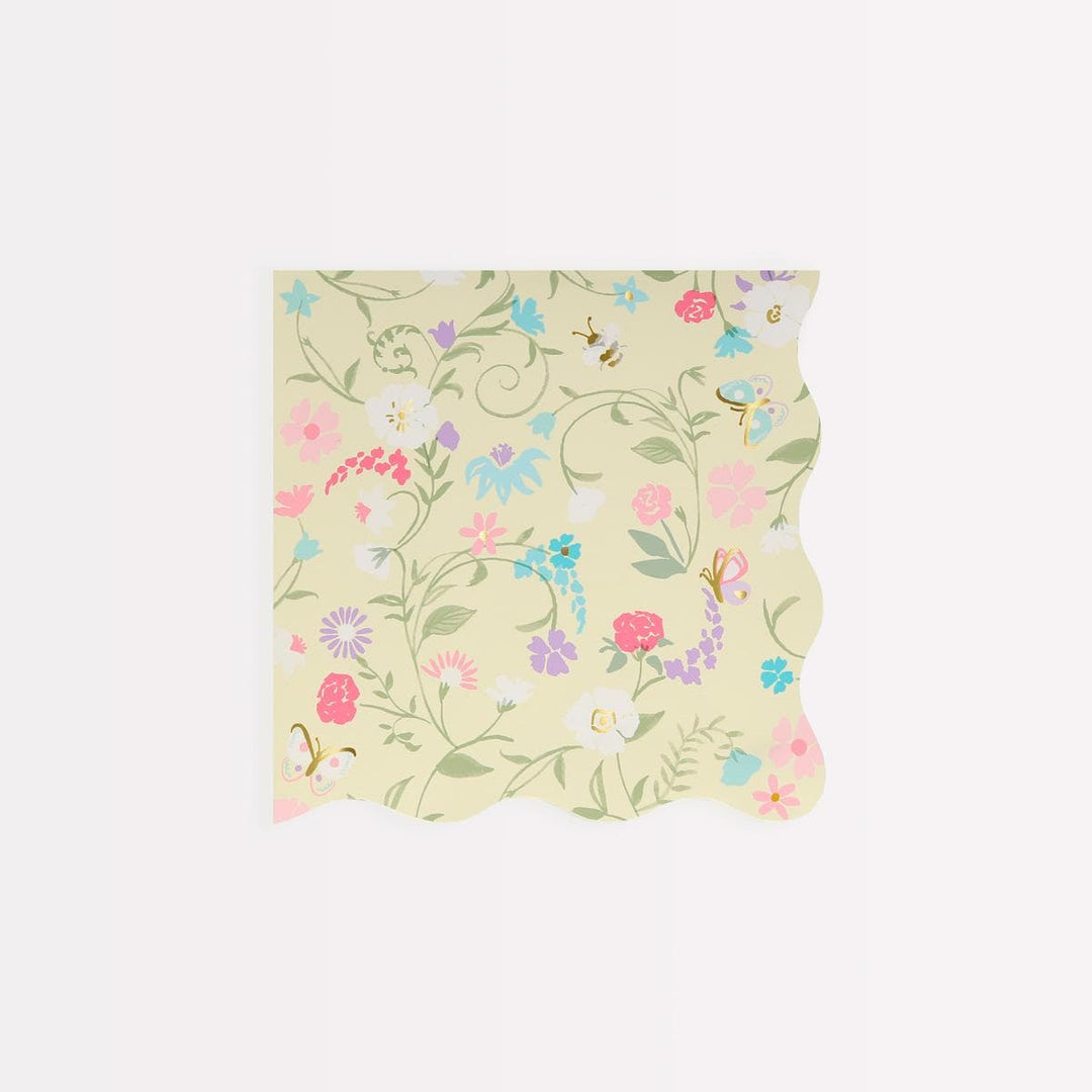 Meri Meri x Ladurée Paris Floral Small Party Napkins x 16 | Meri Meri party napkins Meri Meri x Ladurée Paris Floral Small Party Napkins x 16