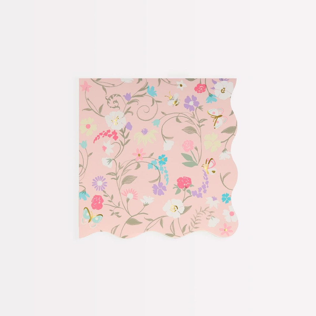 Meri Meri x Ladurée Paris Floral Small Party Napkins x 16 | Meri Meri party napkins Meri Meri x Ladurée Paris Floral Small Party Napkins x 16