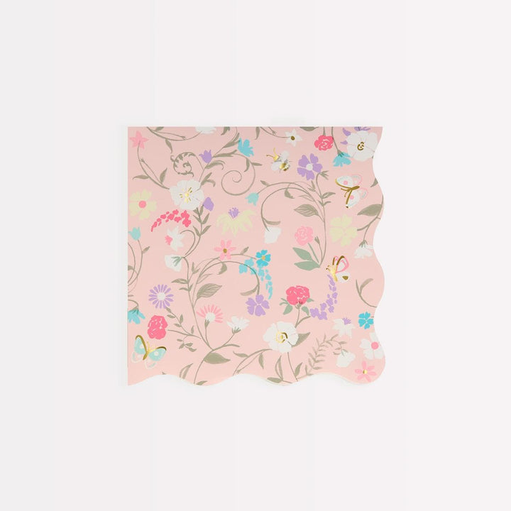 Meri Meri x Ladurée Paris Floral Small Party Napkins x 16 | Meri Meri party napkins Meri Meri x Ladurée Paris Floral Small Party Napkins x 16