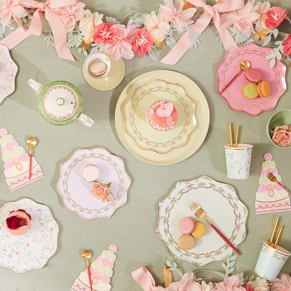 Meri Meri x Ladurée Paris Floral Small Party Napkins x 16 | Meri Meri party napkins Meri Meri x Ladurée Paris Floral Small Party Napkins x 16