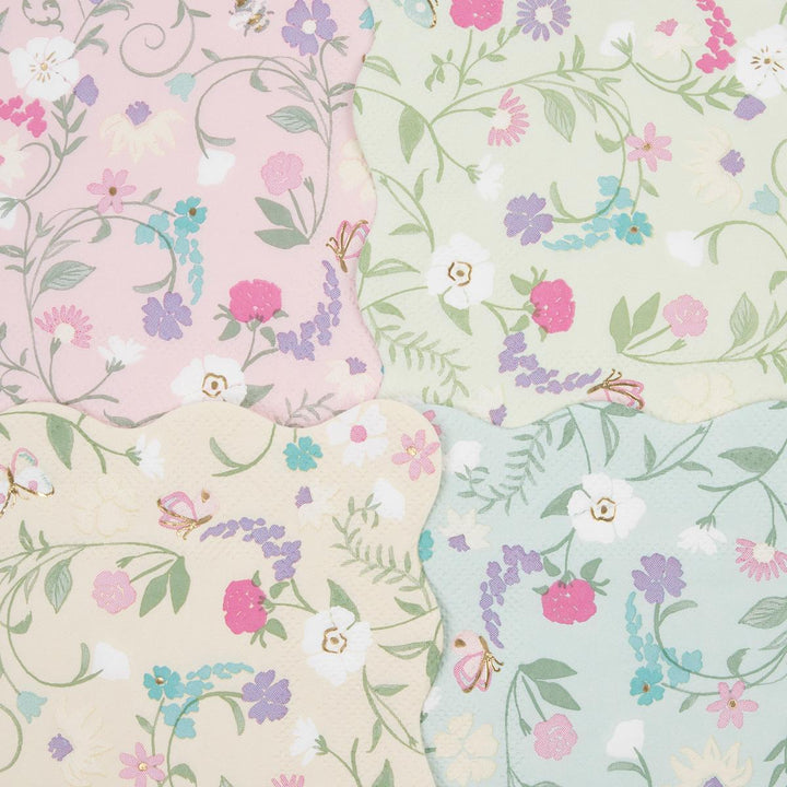 Meri Meri x Ladurée Paris Floral Small Party Napkins x 16 | Meri Meri party napkins Meri Meri x Ladurée Paris Floral Small Party Napkins x 16