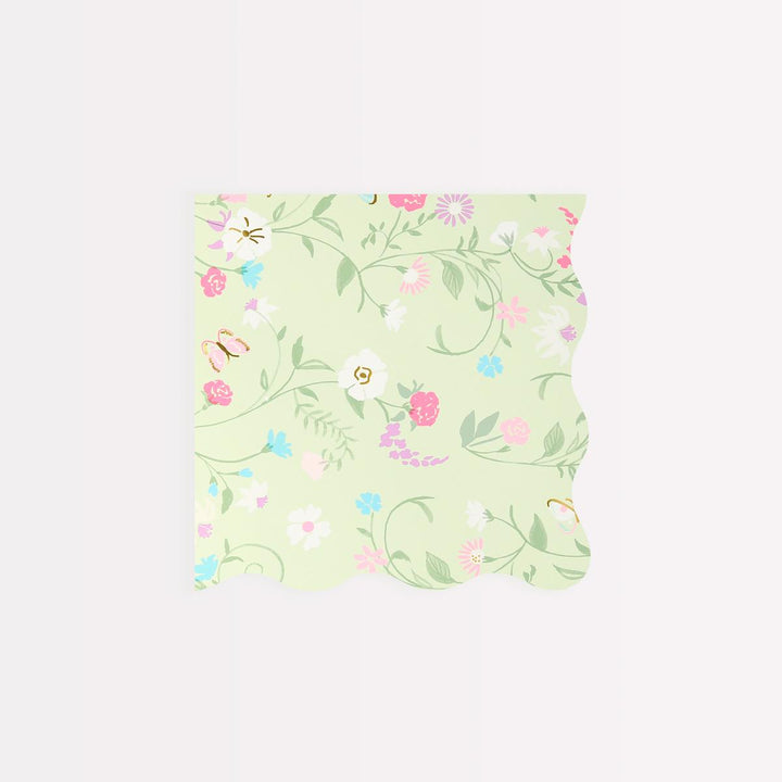 Meri Meri x Ladurée Paris Floral Small Party Napkins x 16 | Meri Meri party napkins Meri Meri x Ladurée Paris Floral Small Party Napkins x 16